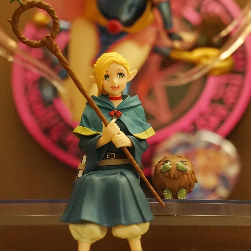 Anime Dungeon Meshi Marcille Donato Figure Standing Delicious in Dungeon Model Action Figure Girls Doll PVC Toys Christmas Gifts