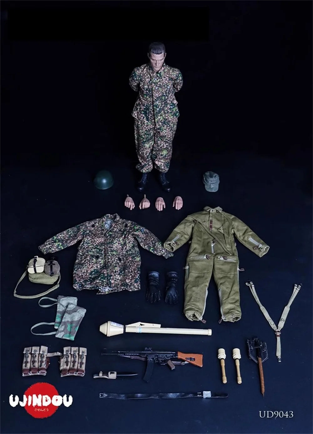1/6 UJINDOU UD9043 Soldier Doll Operation Unit Full Set Moveable Action Figure about 12" Gift For Fans Collect