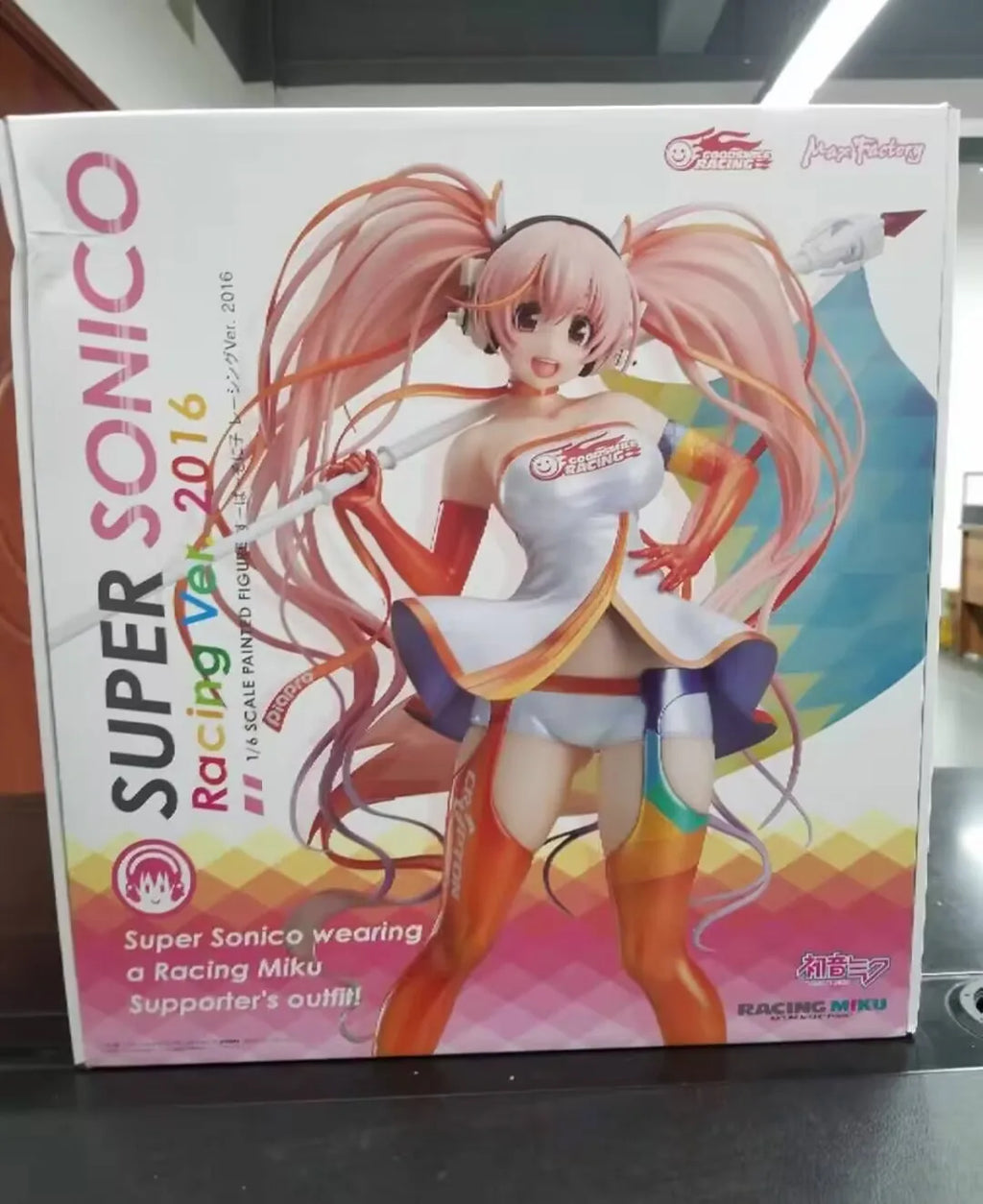 In Stock Original Genuine SUPER SONICO Racing Ver Max Factory 2016 Action Figurine 28cm Anime Figure Model Toys Beauties Doll