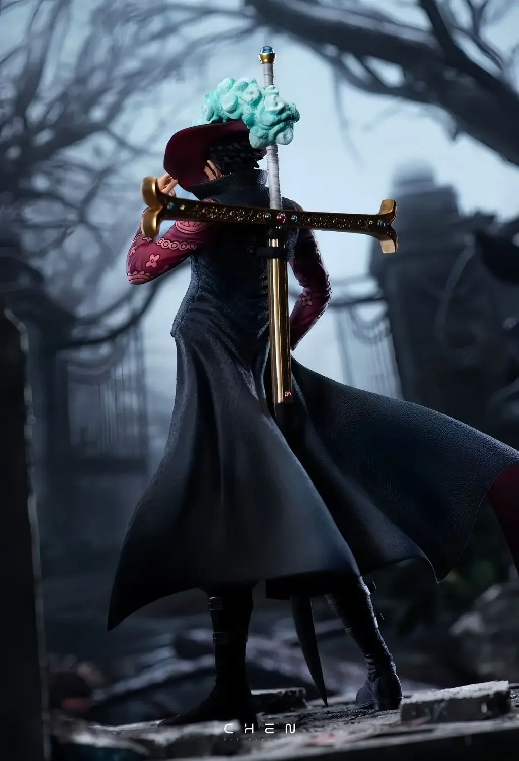New 28cm ONE PIECE Anime Figures Dracule Mihawk Figures PVC Statue Model collection Room decoration Boys Birthday Gifts Toys