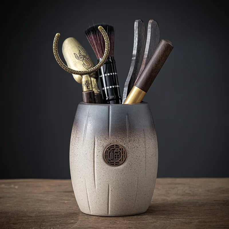 6 Teile/satz Teezeremonie Hitzebeständige Teekanister Werkzeuge Holz Chinesische Gongfu Teelöffel Teezange Nadel Set Teestube Zubehör