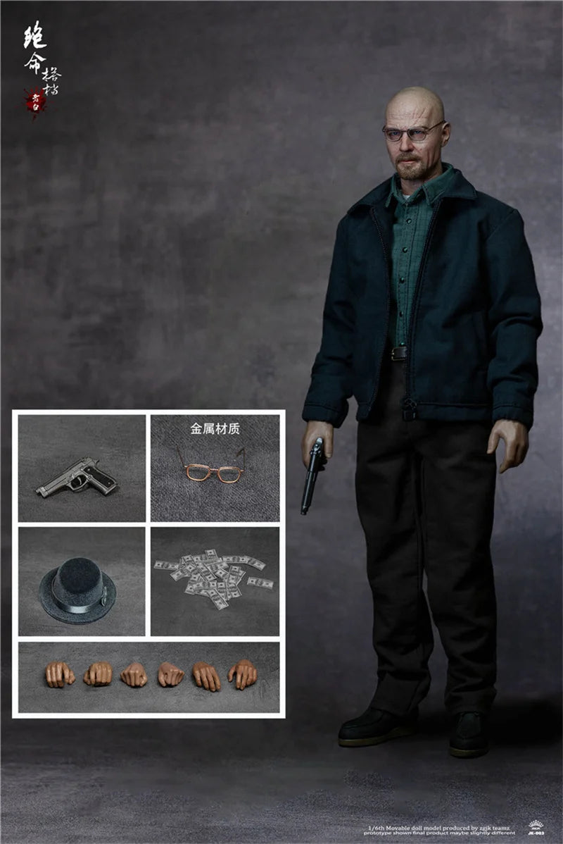 ZGJKTOYS 1/6 Scale Male Soldier Breaking Bad JK-003 Old White JK-004 Young Boy 12" Action Figure Full Set Model Toy for Fans