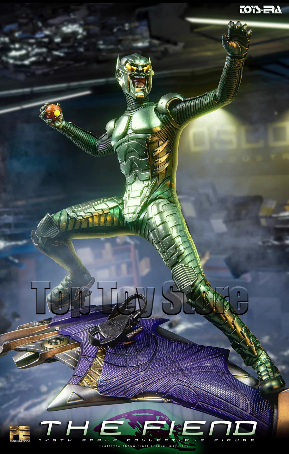 In Stock 1/6 Scale TOYS ERA PE007 The Fiend Monster 12 inch Male Solider Collectible  Action Figure with Hoverboard