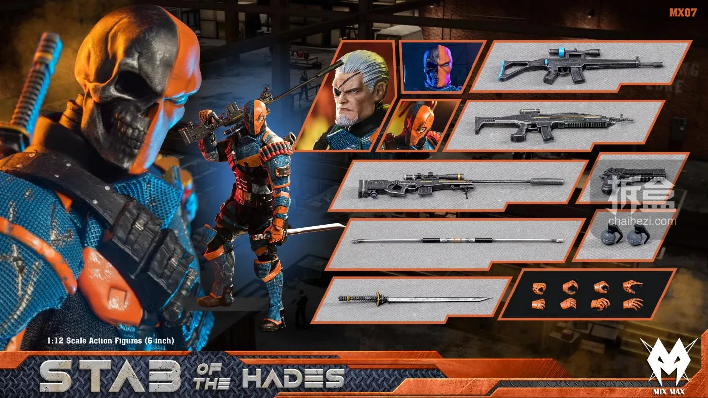 PSERTOYS MIXMAX Genuine Stae of The Hades Death Knell Handsome Superhero Villain 1/12 Scale Commoner Action Figures Model Toys