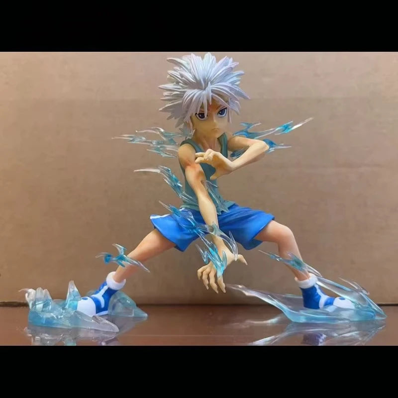 19см Hunter x Hunter Аниме Фигурка Killua Zoldyck Zook Екшън Фигурка PVC Статуя Модел Кукла Играчки Декорация за бюро Колекция Подарък