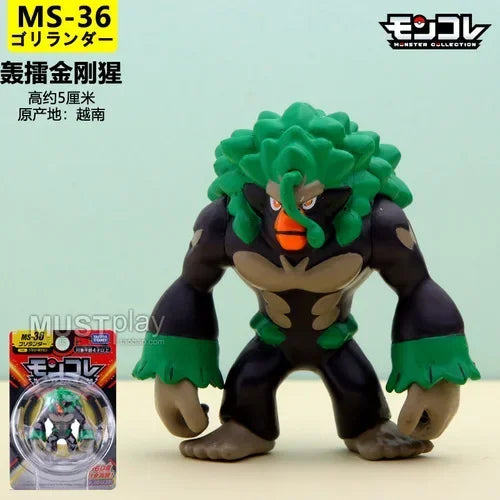 Original Takara Tomy  Figures Zeraora Machamp Rillaboom Zarude Drakloak Darkrai Action Figure Collected Ornament Model Toys