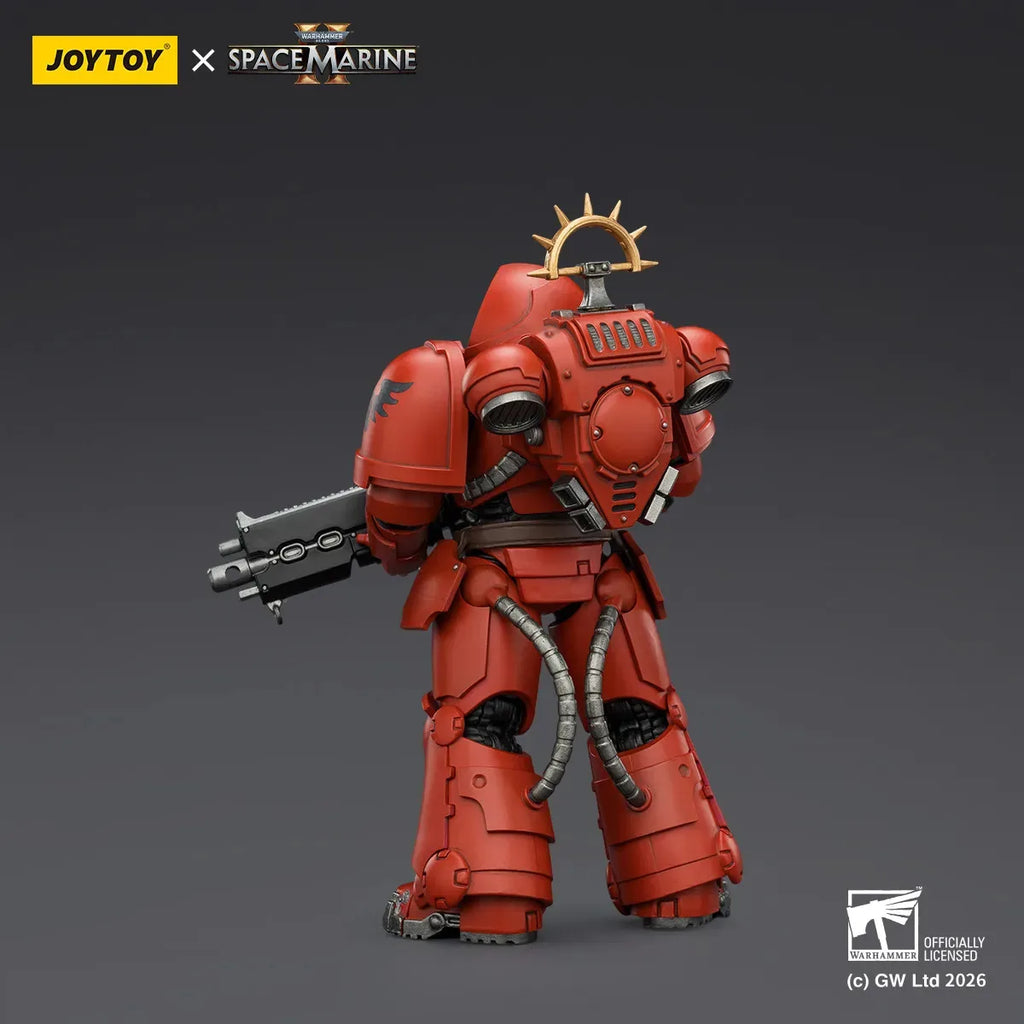 JOYTOY Warhammer 40000/40k Game Edition Blood Angels Heavy Intercessor with Heavy Bolt Rifle and Bolt Pistol Action Figure Doll