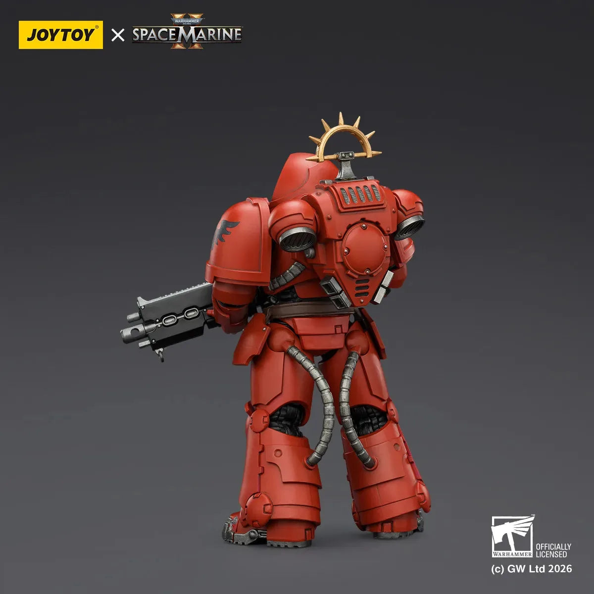 JOYTOY Warhammer 40000/40k Game Edition Blood Angels Heavy Intercessor with Heavy Bolt Rifle and Bolt Pistol Action Figure Doll