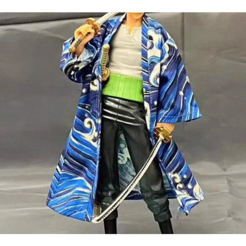 1/12 Scale Male Japanese Kimono Printing Coat Windbreaker Clothes Model Accessory for 6'' Male Toy Figures Body Doll