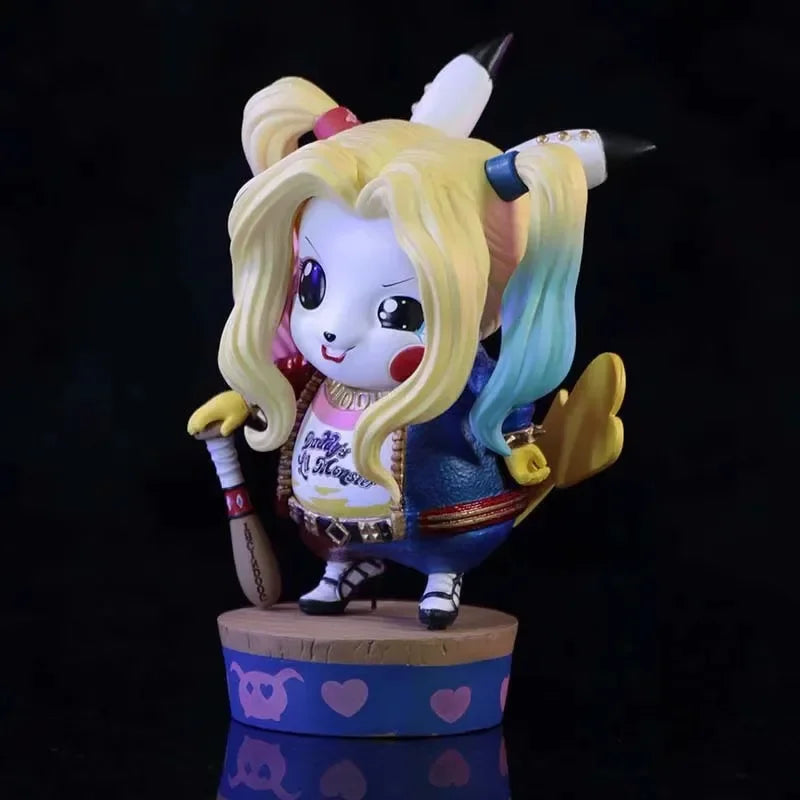 Marvel Anime DC 12CM Q Edition Clown Picchu Doll Figure Case Desktop Decoration Model Collection Christmas Surprise Gift