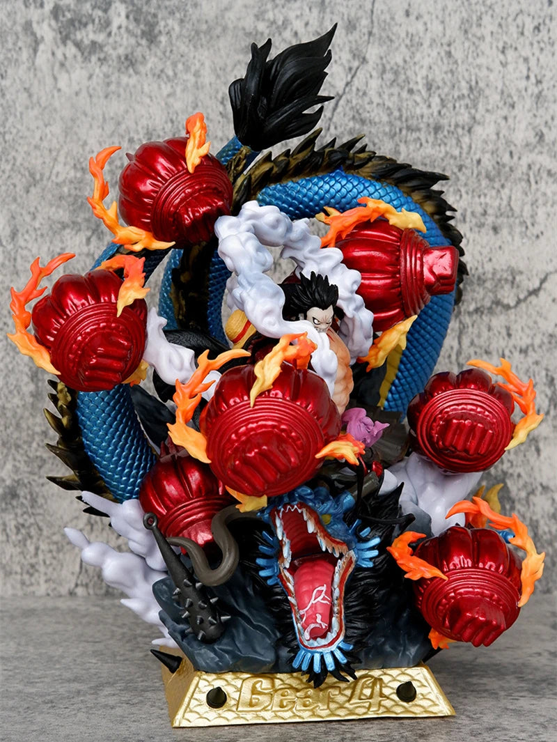 Anime One Piece Gear Vierte Kong Orgel Luffy VS Kaido Battle Ver. GK PVC Actionfigur Statue Sammlermodell Kinderspielzeug Puppe