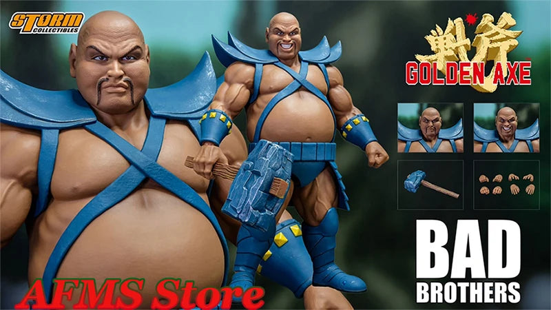 Storm Toys 1/12 Scale Collectible Figure Golden Axe Bad Brothers Classic Japanese Arcade Game Doll 6" Men Soldier Body