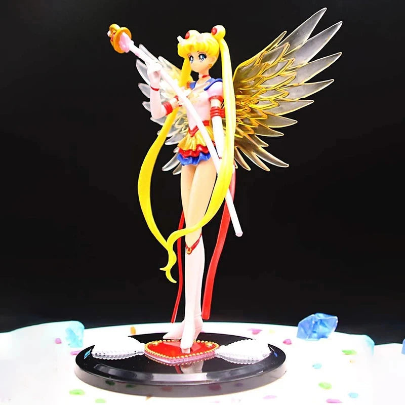 Hot Eternal Sailor Moon Tsukino Usagi Anime Figure Decoration Collection Doll Action Model Toys for Birthday Gifts