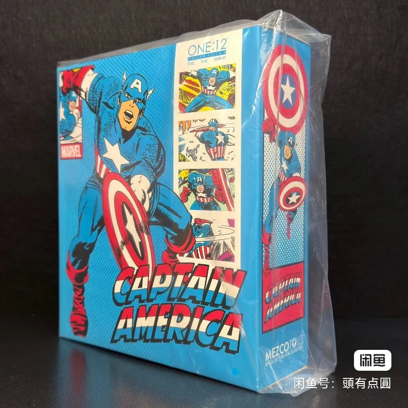 Spot New Genuine Mezco Ant One: 12 Captain America: The Platinum Age Action Figure Toy Gift Fan Collection