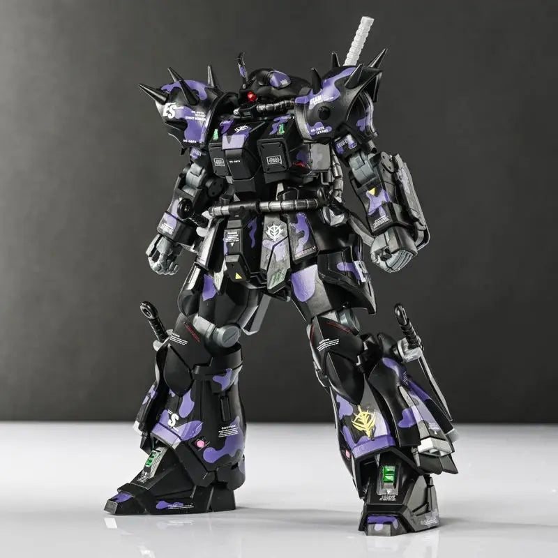 Efreet Dark Night Camouflage Farbe HG 1/144 MS-08TX Mech Montage Modell Kit Action Figur Kinder Spielzeug Dekoration Geschenk Mit Aufklebern