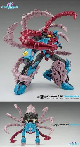 In Stock TFC Poseidon Piranacon P001-006 Submarine Crazy Fit Full Set of 6 Reprints Action Figure Transforming Toy