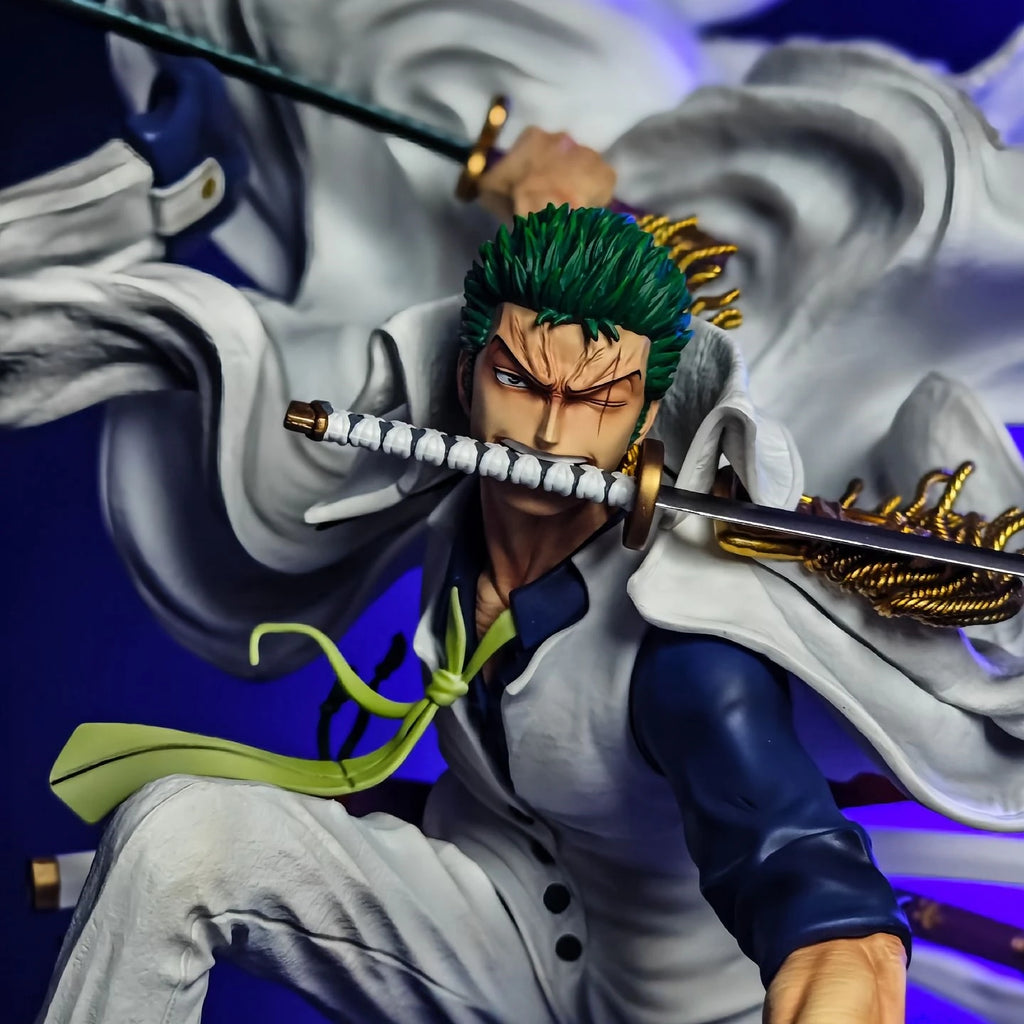 New 22cm One Piece Anime Figure GK Roronoa Zoro Action Figure PVC Collection Cartoon Model Doll Gift Toys Decoration