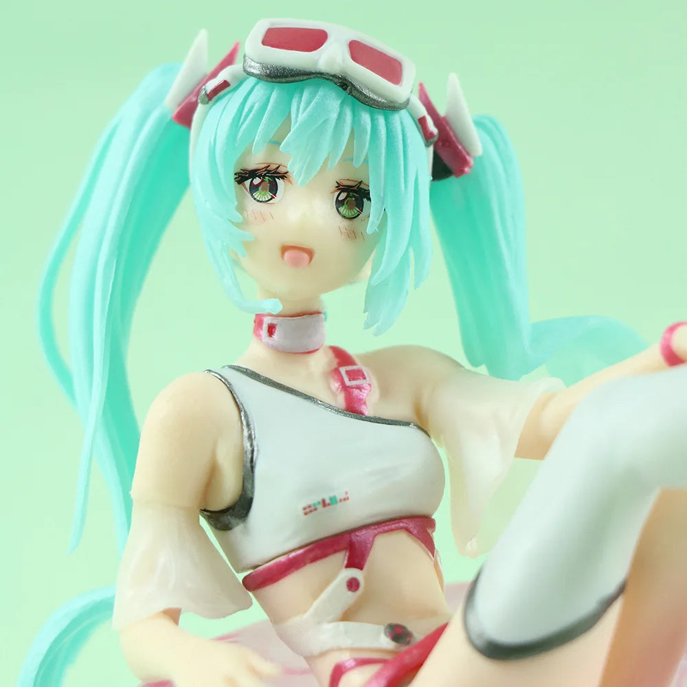 Neue Anime Hatsune Miku Actionfiguren Sommer Bikini Schwimmring süßes Mädchen PVC Actionfiguren Modell Sammeln Desktop Dekor Spielzeug