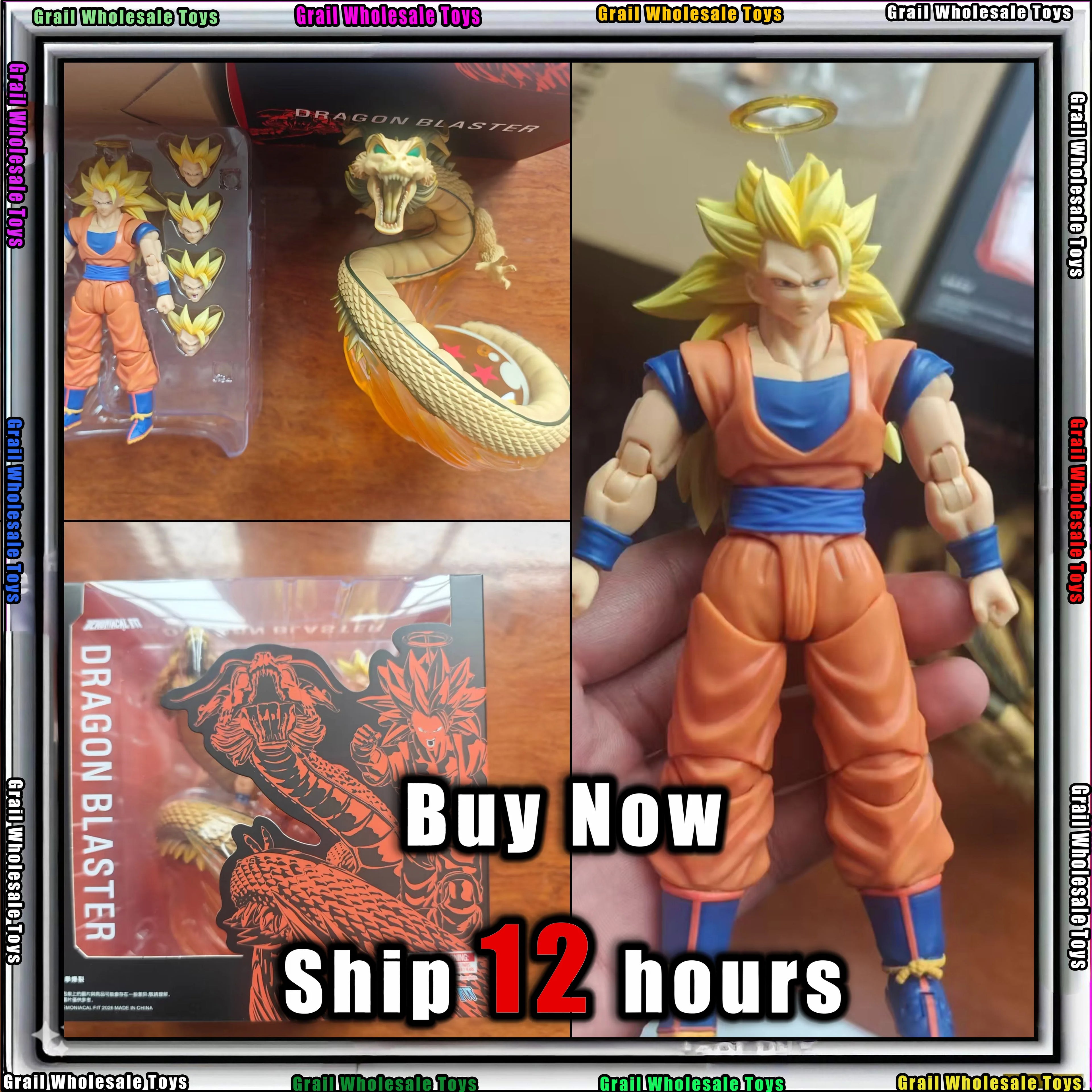 In Stock Demoniacal Fit SSJ3 Goku Figure Dragon Ball Z SHF Super Saiyan Goku Figurine Dragon Blaster Action Figures Model Toy