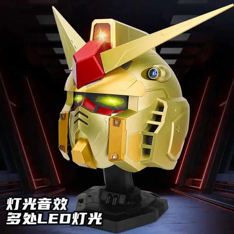 New Rx78 Yuanzu Comic Exhibition Cosplay Helmet Action Figures Wearable Luminous Version Fashion Toys Birthday Gifts Collectible