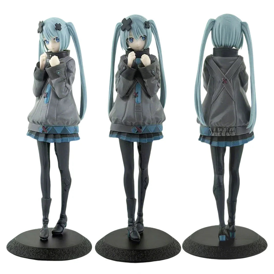 New 8inch Hatsune Miku In A World With Closed Windows Collectible Anime Action Kwaii Miku Figures Model Toys Christmas Gifts