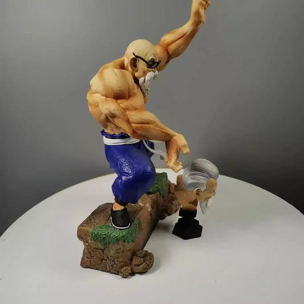 25cm Dragon Ball Master Roshi Muscle Modeling Ka Me Ha Me Ha Anime Figure Model Gk Statue Collection Desktop Decoration Ornament