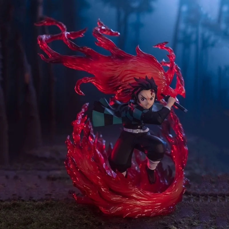 21 см, убиец на демони, Камадо, Танджироу, Хиноками, Кагура, аниме, фигурка, модел, статуя, момче, колекция, декорация на плот, украшение, играчки, подарък