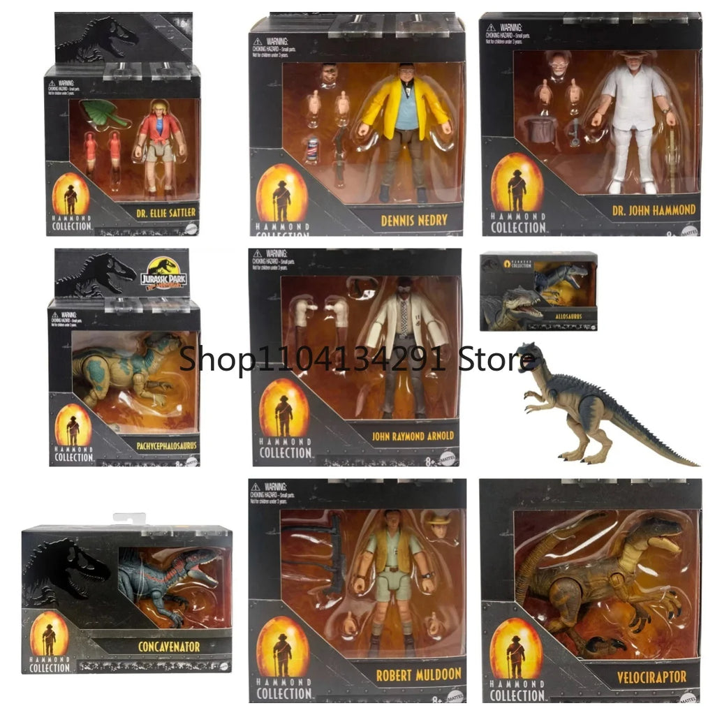 Original Jurassic World Hammond Collection Action Figure Trex Baryonyx Velociraptor Jurassic Park Model Dinosaur Childrens Toys