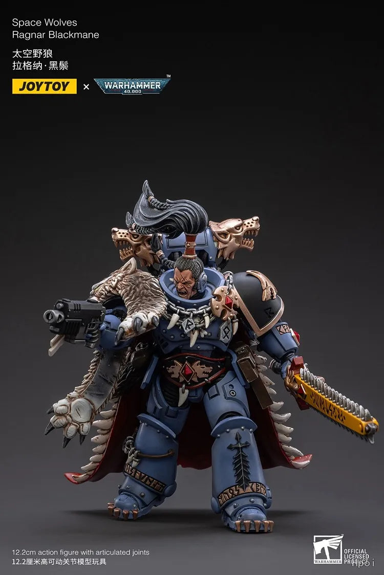 【FS】JOYTOY Warhammer 40K Scale 1/1 Action Figures Space Wolves Ragnar Blackmane Models Toys Gifts