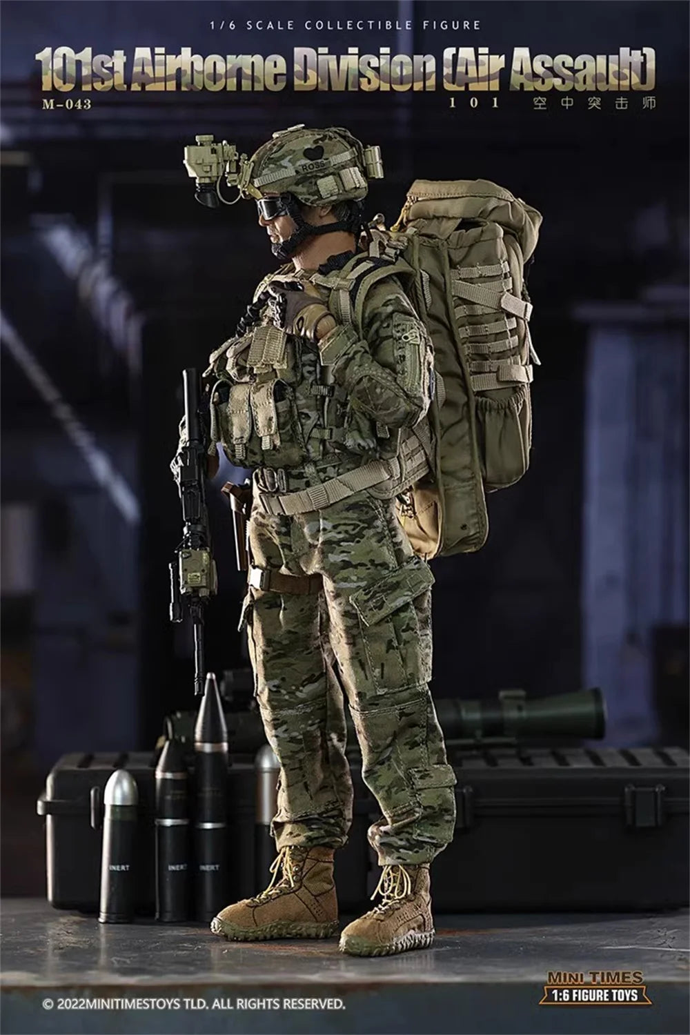 Minitimes M043 Modern Soldier US. 101st Action Figure Full Set Moveable Action Figure Gift For Fans Collect In Stock 1/6