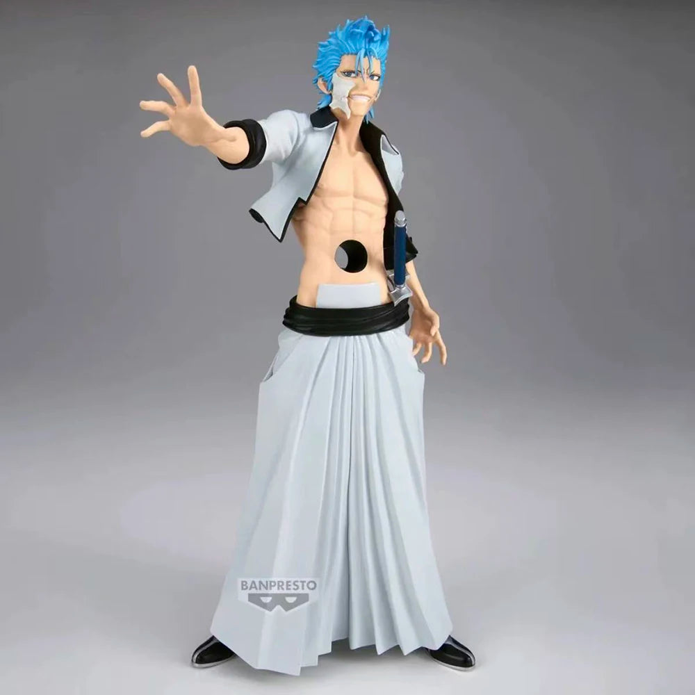 100% Original Bandai Spirits BANPRESTO Maximatic Bleach Grimmjow Jaegerjaques Collection Series Anime Figure Model Decoration