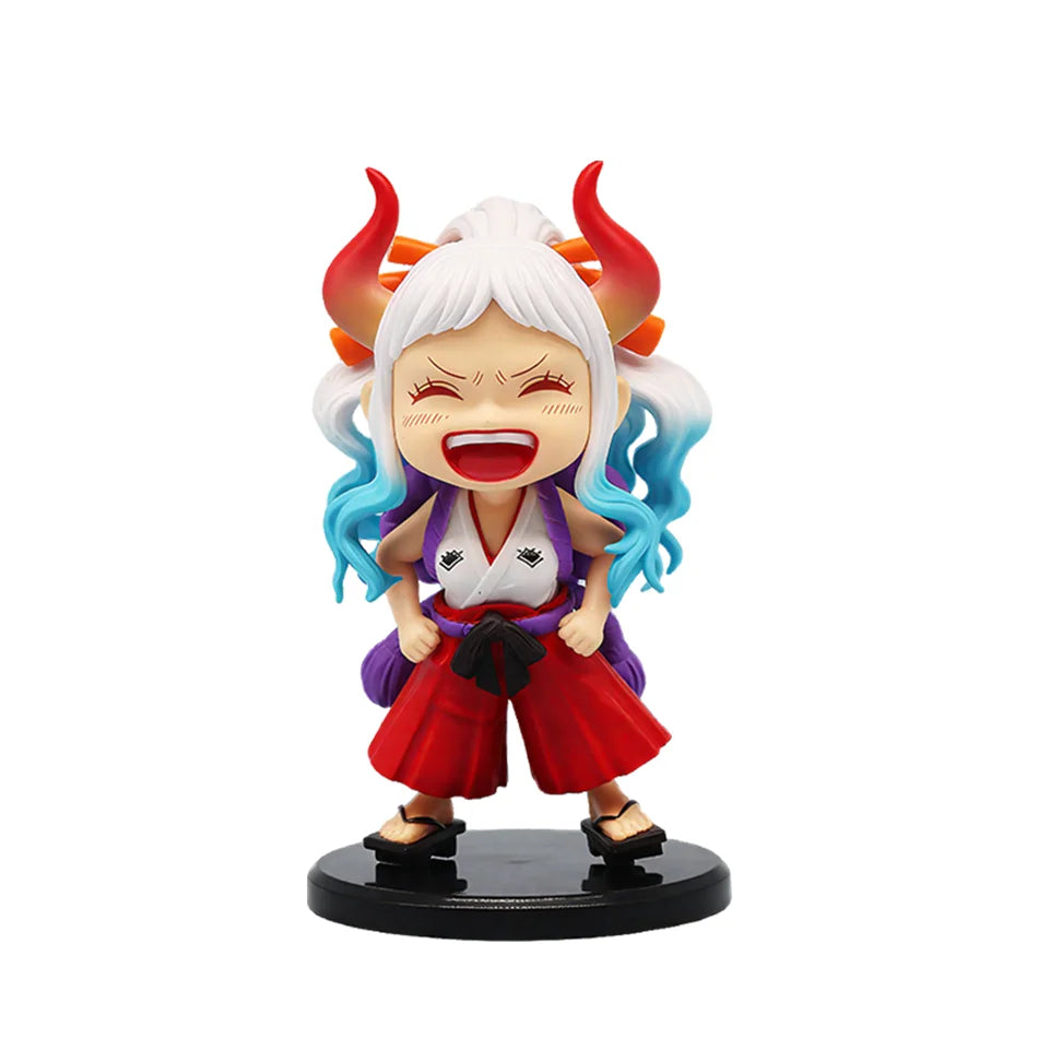 One Piece 13cm Anime Figure One Piece Monkey D Luffy Roronoa Zoro Kawaii Toys Q Figural Nendoroid Car Decoration PVC Model Gift