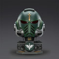 Dark Angels MKX Helmet 1:1 Action Figure Wear JOYTOY Warhammer 40K Toys Model Dark Angels Collection Helmets Display Stand