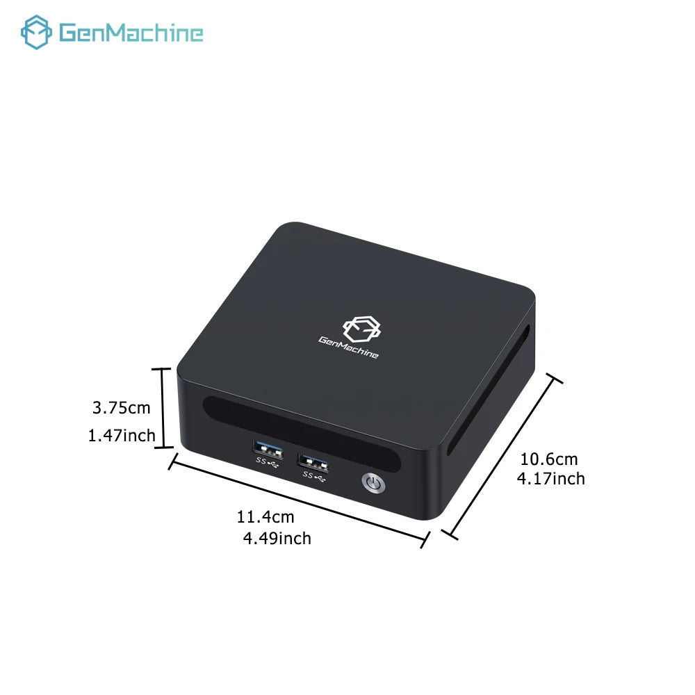 GenMachine Mini PC AMD R7 5800H Windows 11 DDR4 3200Mhz WIFI6 RTL8852, BT5.2 Diy Gaming Computer mini pc gaming computador