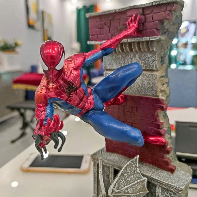 28cm Marvel Spiderman Far From Home Figure The Avengers Spider Man Statue Action Figurine Collectible Model Decor Gift Toy