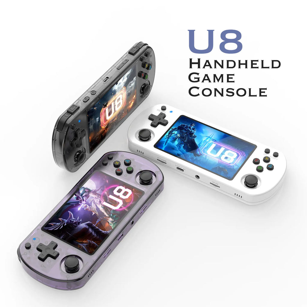 U8 Retro Handheld-Videospielkonsole Linux-System 4,0 Zoll IPS-Bildschirm Tragbarer Pocket-Videoplayer R36S 64G 128G Game Boy Geschenk