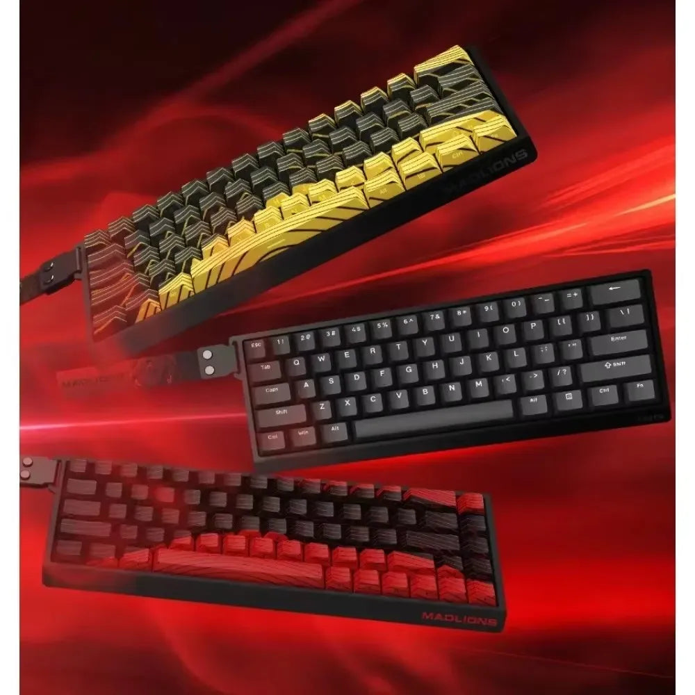 MADLIONS MAD 60/68HE Gaming-Tastatur mit magnetischem Schalter, kabelgebunden, Key Web Drive, benutzerdefiniertes 8K 61/68 Return RT, einstellbarer Tastenanschlag, Hot Swap