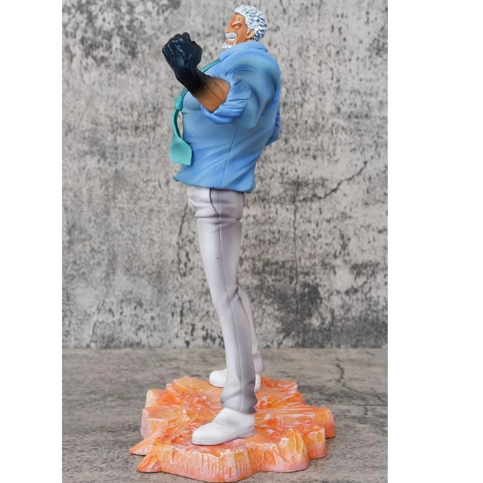 29cm One Piece Anime Figures Monkey D Garp Standing Posture Sculpture Scene Doll Pvc Model Statue Ornament Collection Toys Gifts
