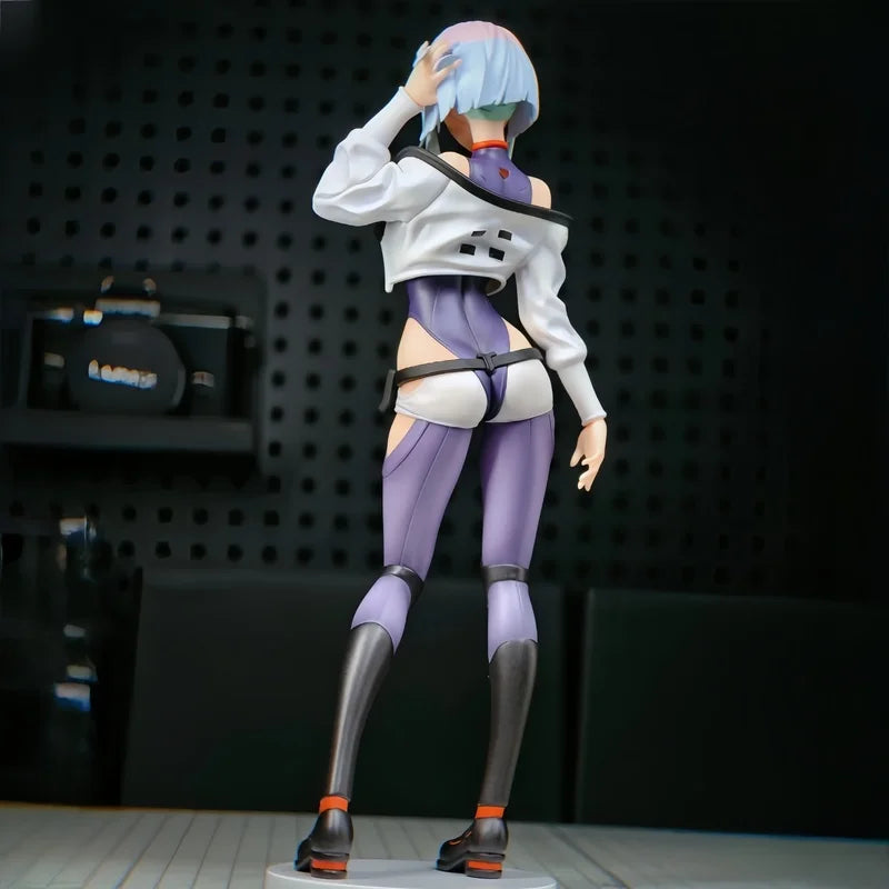 In Stock Animester Damanjiang Gee Original Cyberpunk Edgerunners Lucy Anime Figures Desktop Ornaments Model Collectible Toys Gif