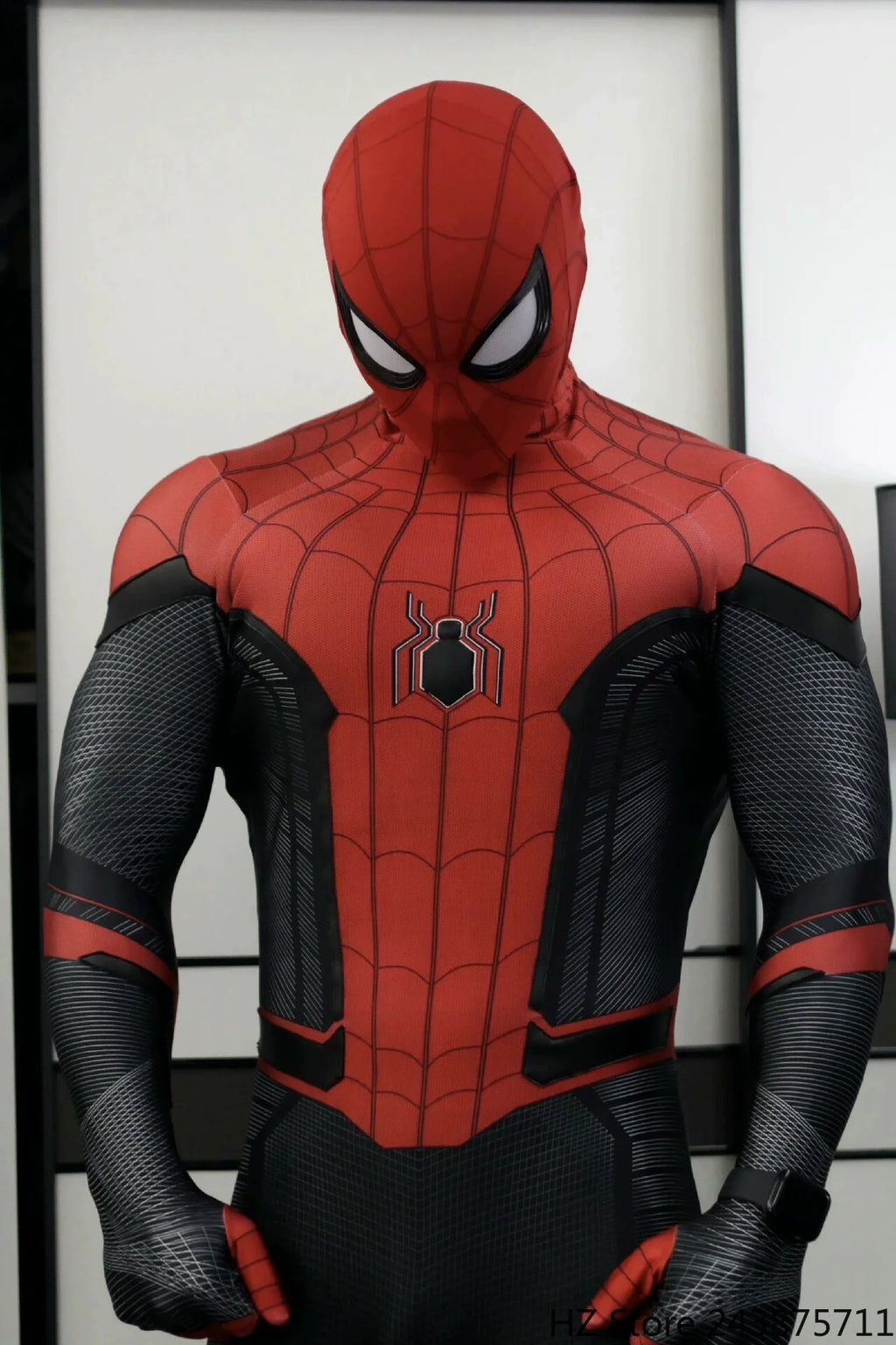 1:1 Customized Holland Spider-Man Jumpsuit with Sole and 3D Logo Full Spiderman Set Tight Fitting Clothes