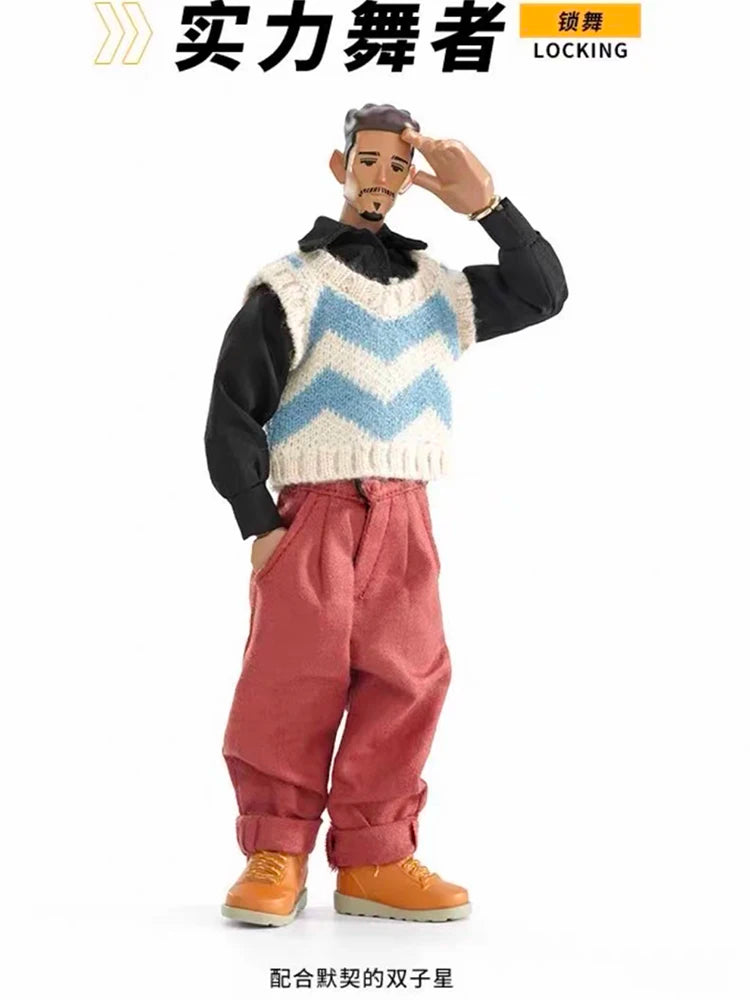 Come4arts Hip-Hop Street Dance Series Anime Figures Trendy Fashion Movable Toy Collection Decoration Model Toys For Boys Gift