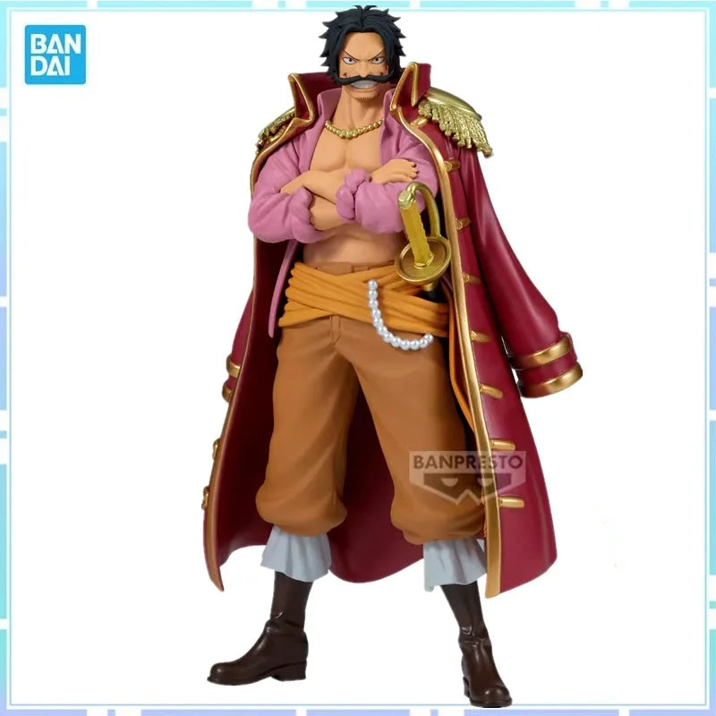 Bandai Original BANPRESTO Anime One Piece DXF SPECIAL Gol D. Roger PVC Action Figure Model Collectible Toy Gifts