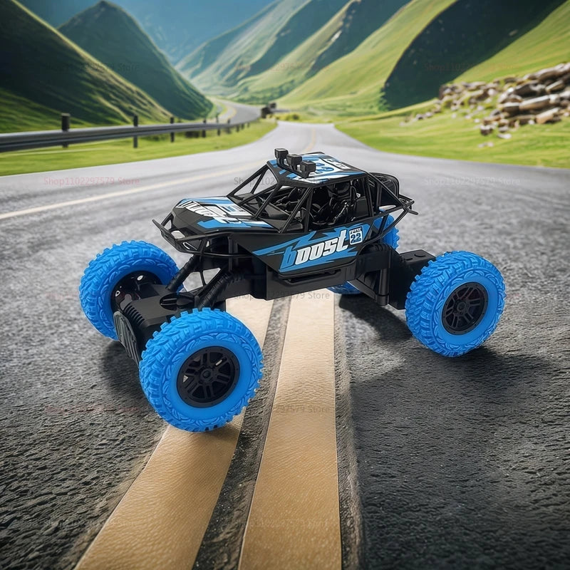 Remote Control Off-Road Climbing Car 1:18 For Kids High Speed Flashing Lights Rechargeable Toy Vehicle Gifts For Boys And Girls