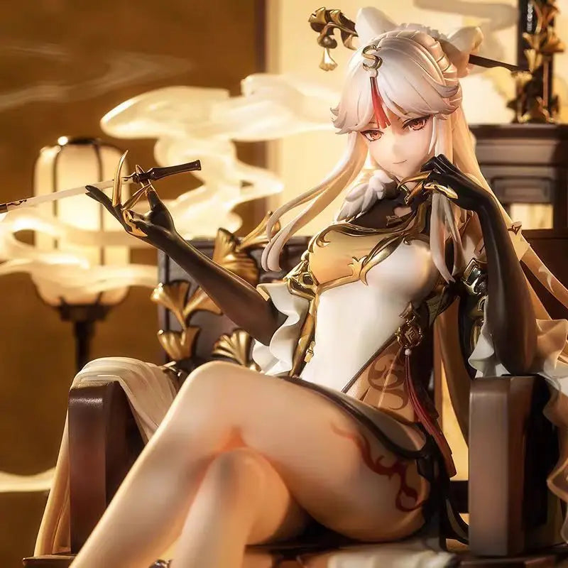 In Stock Original Genshin Impact 27cm 1/7 "Eclipsing Star" Ningguang 1/7 Scale Figure Action Figures Anime Model Toys