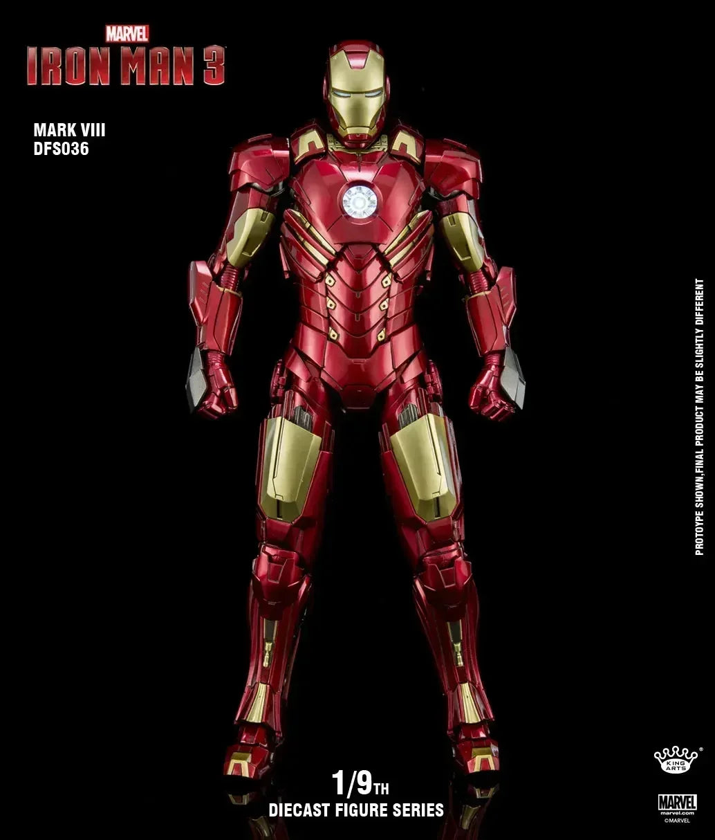 1:9 Mk8 Mk9 Mk11 Mk12 Mk13 Mk14 Marvel Iron Man Kingarts Ka Complete Alloy Toy Figure Assembled Collectible Model Gift Boy Deco