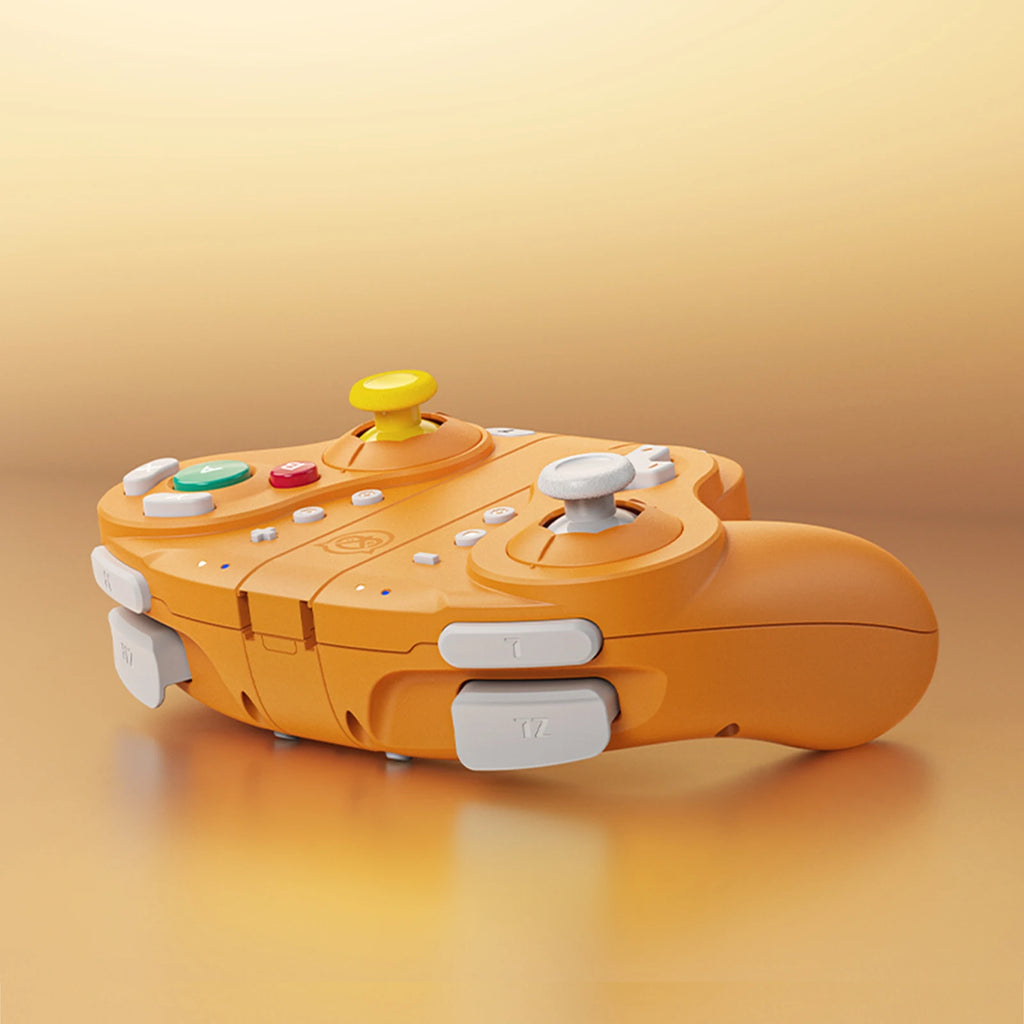 NYXI Wizard Hall Joystick Wireless Game Controller Orange Gamepad with RGB Lights for Nintendo Switch PC Controller