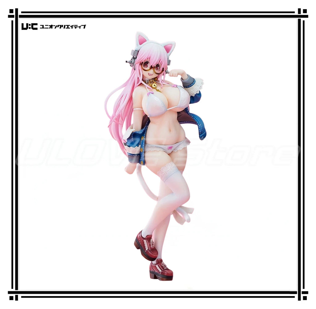 In Stock Original UnionCreative Sonicomi SUPER SONICO Figure Model Animation Collection Gift Ornaments