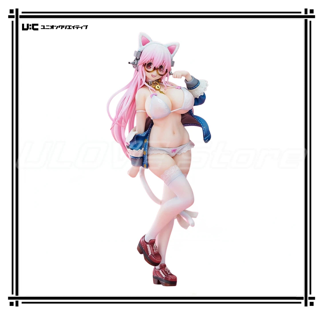 In Stock Original UnionCreative Sonicomi SUPER SONICO Figure Model Animation Collection Gift Ornaments