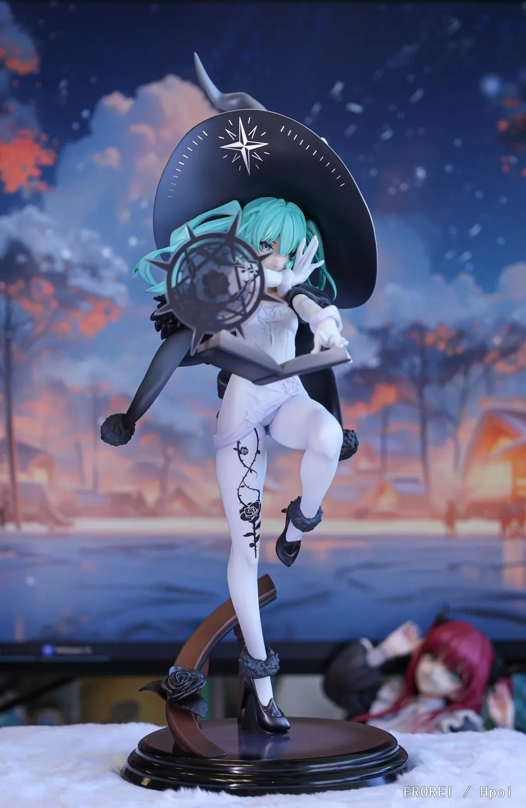 New In Stock 25CM Original RIBOSE RISE UP SERIES 1/8 Hatsune Miku Fantasia Witch PVC Anime Figures Model Toy Collection Gifts