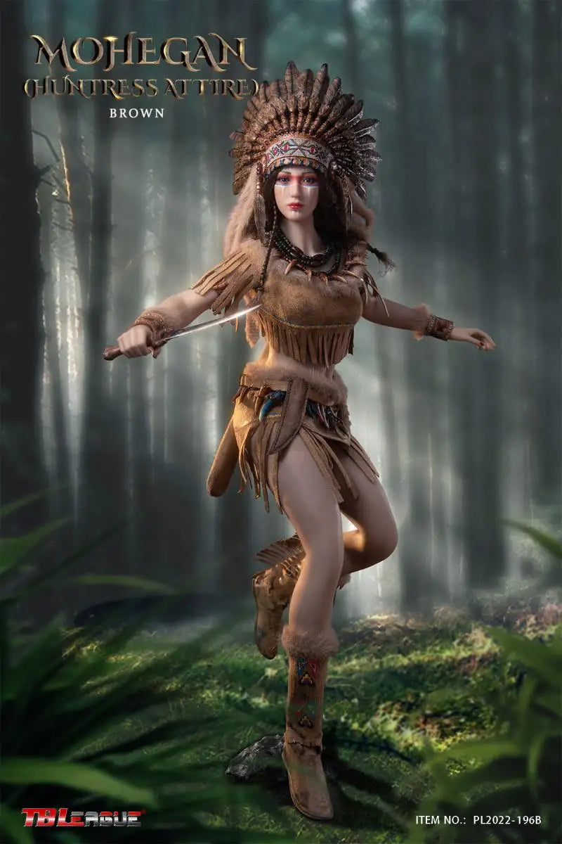 Tbleague 1/6 Women Soldier Mohegan Huntress Attire Ethnic Style Combats Suits 12" Action Figure Body